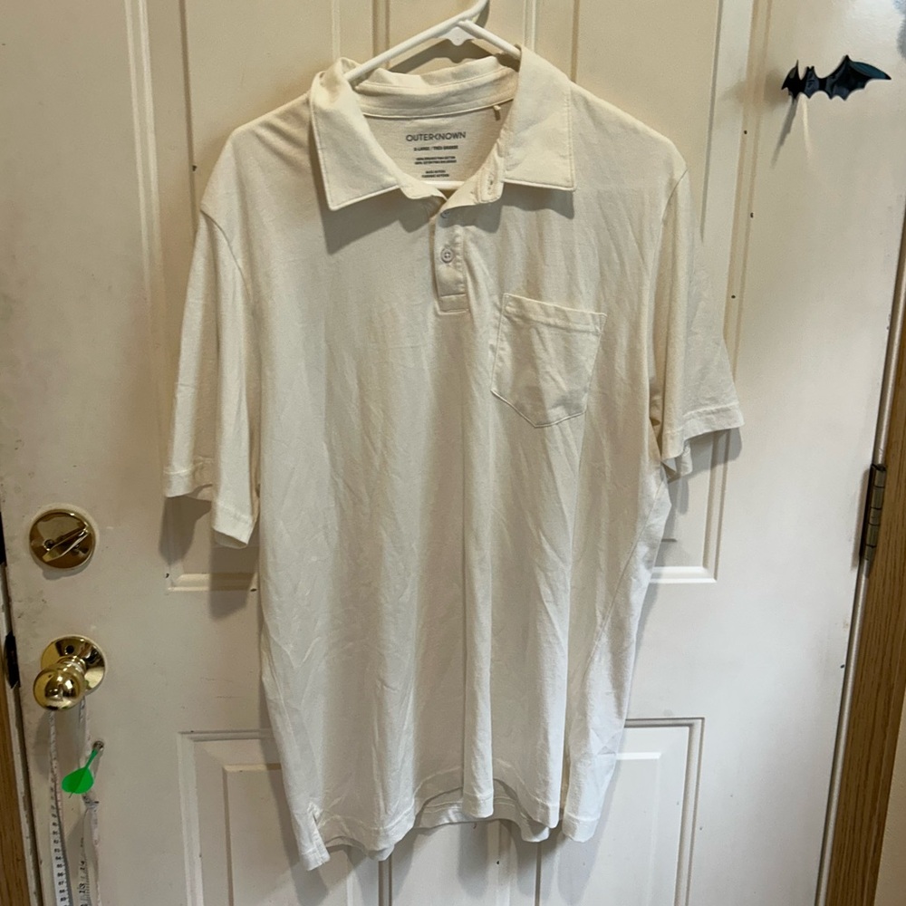 OUTERKNOWN Sojourn Polo - XL White - excellent condition